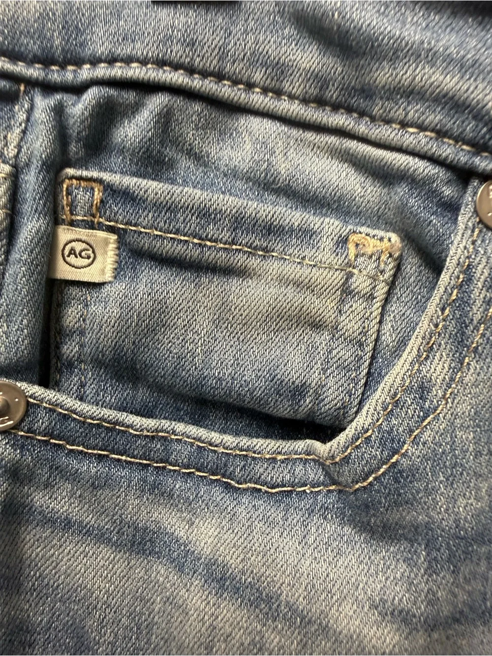 AG Adriano Goldschmied Light Blue Denim Jeans